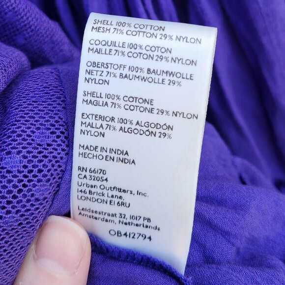 NWOT RARE Free People 100 Degree Halter Mini Dress Regency Purple Size M - Picture 6 of 8